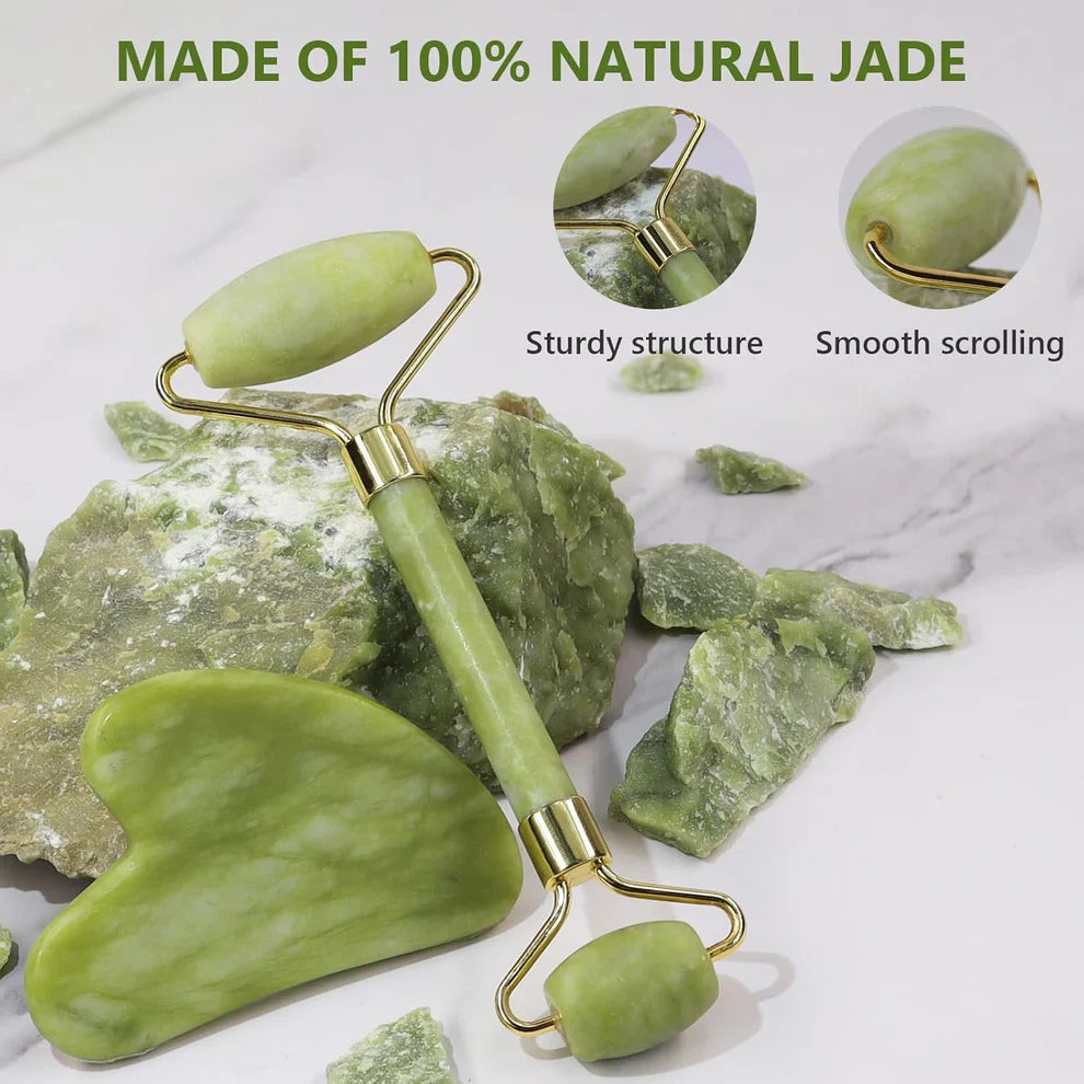 Gua Sha Stone And Anti Aging Jade Roller