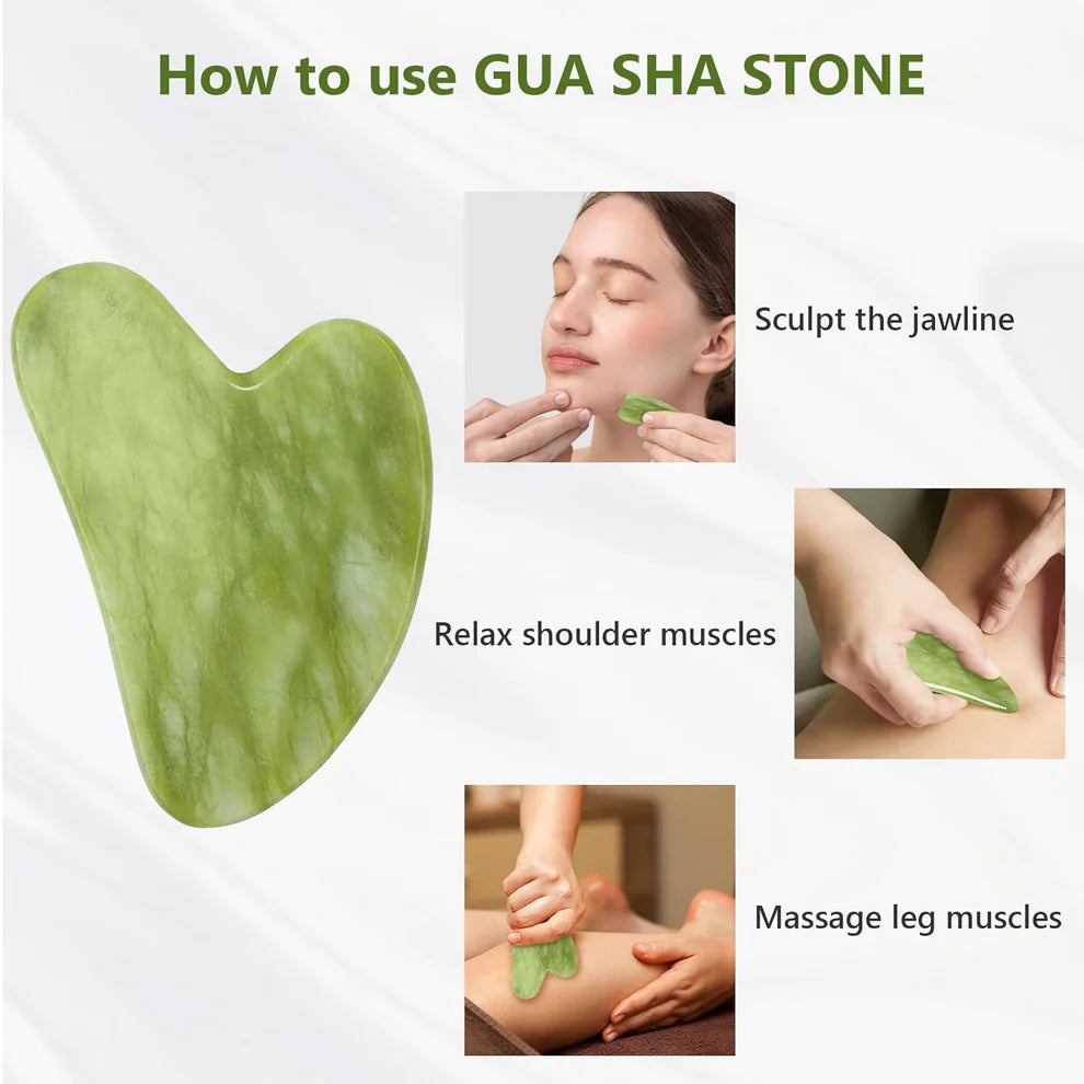 Gua Sha Stone And Anti Aging Jade Roller