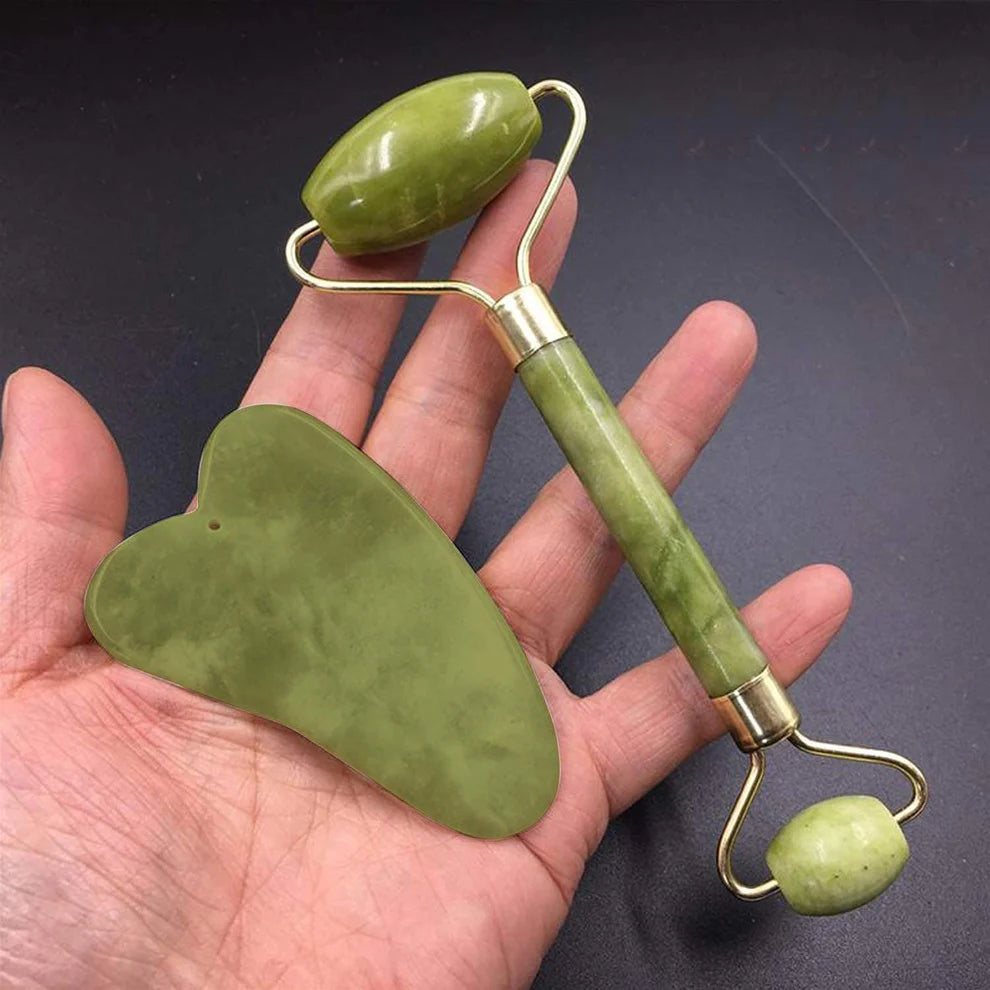 Gua Sha Stone And Anti Aging Jade Roller