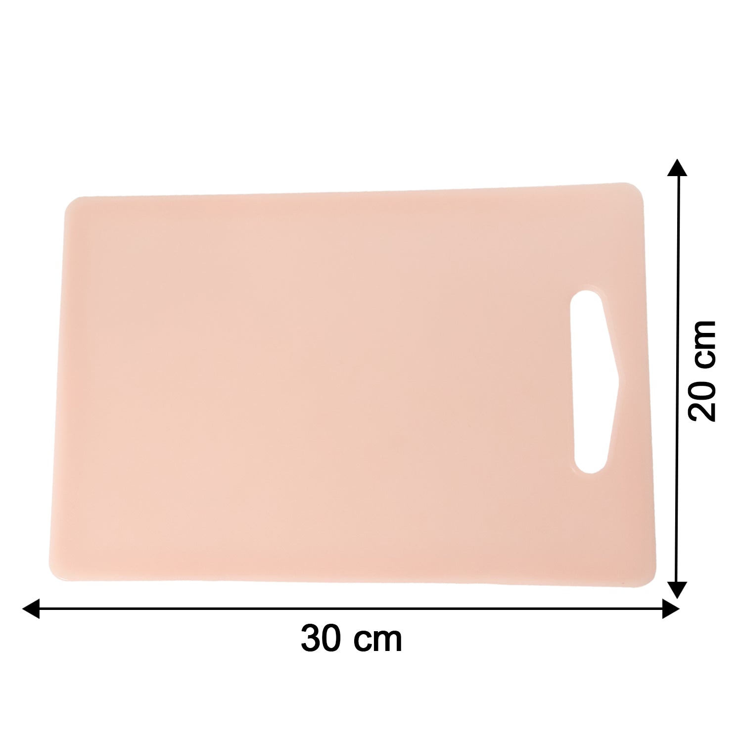 Plastic Chopping Board With Handle (30x20 Cm)