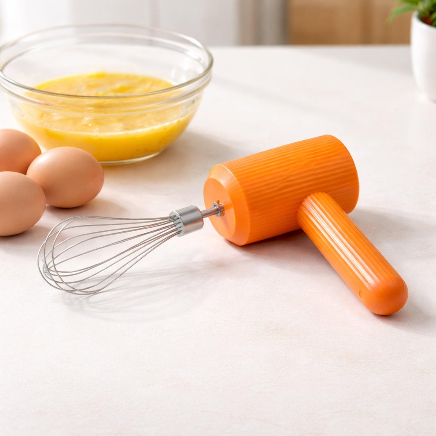 Portable Usb Rechargeable Electric Handheld Whisk Mixer (1 Set)