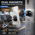 Dual Magnetic Smartphone Mount & Holder for Gym