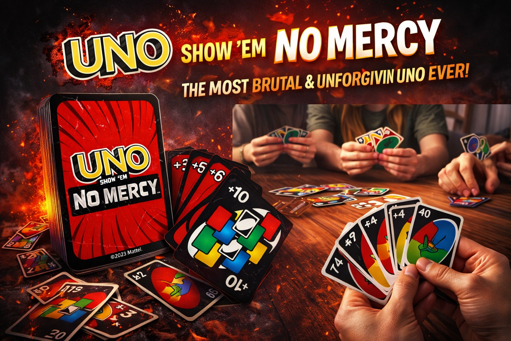 UNO Show ’em No Mercy Card Game – The Most Brutal & Fun UNO Ever!