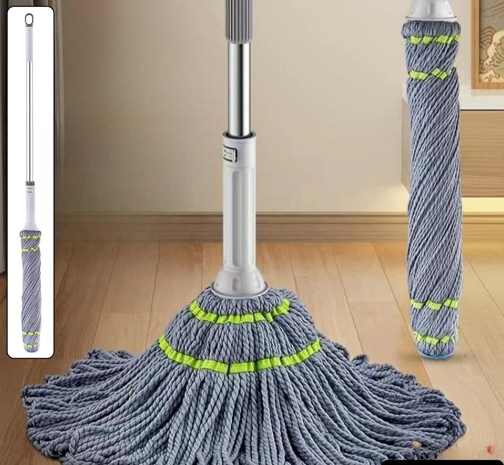 Squeeze Twist Mop Self Wringing Mop Stainless Steel Handle (1 Pc)