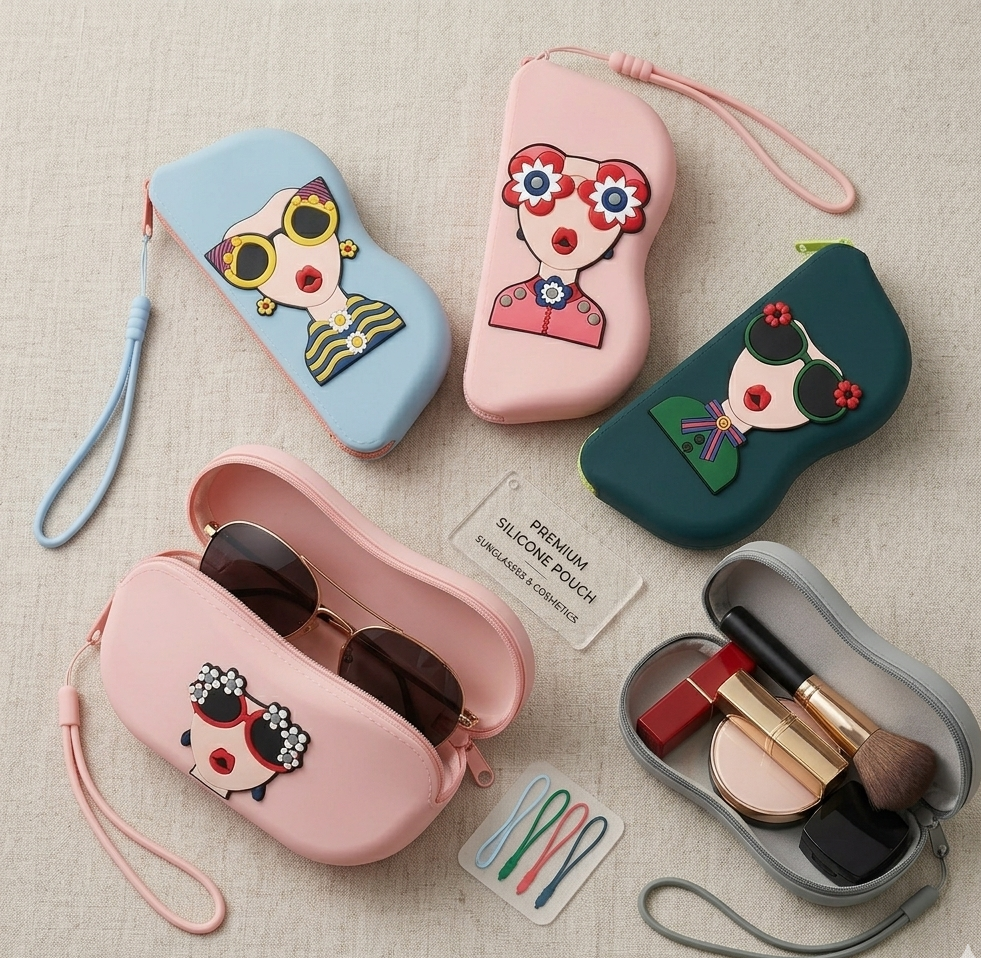 Girls Silicone Sunglasses Case Cover