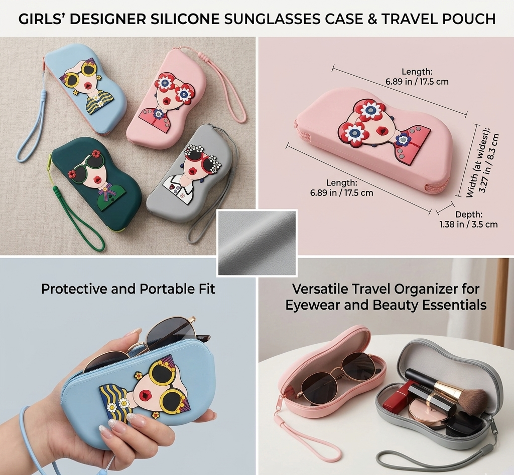 Girls Silicone Sunglasses Case Cover