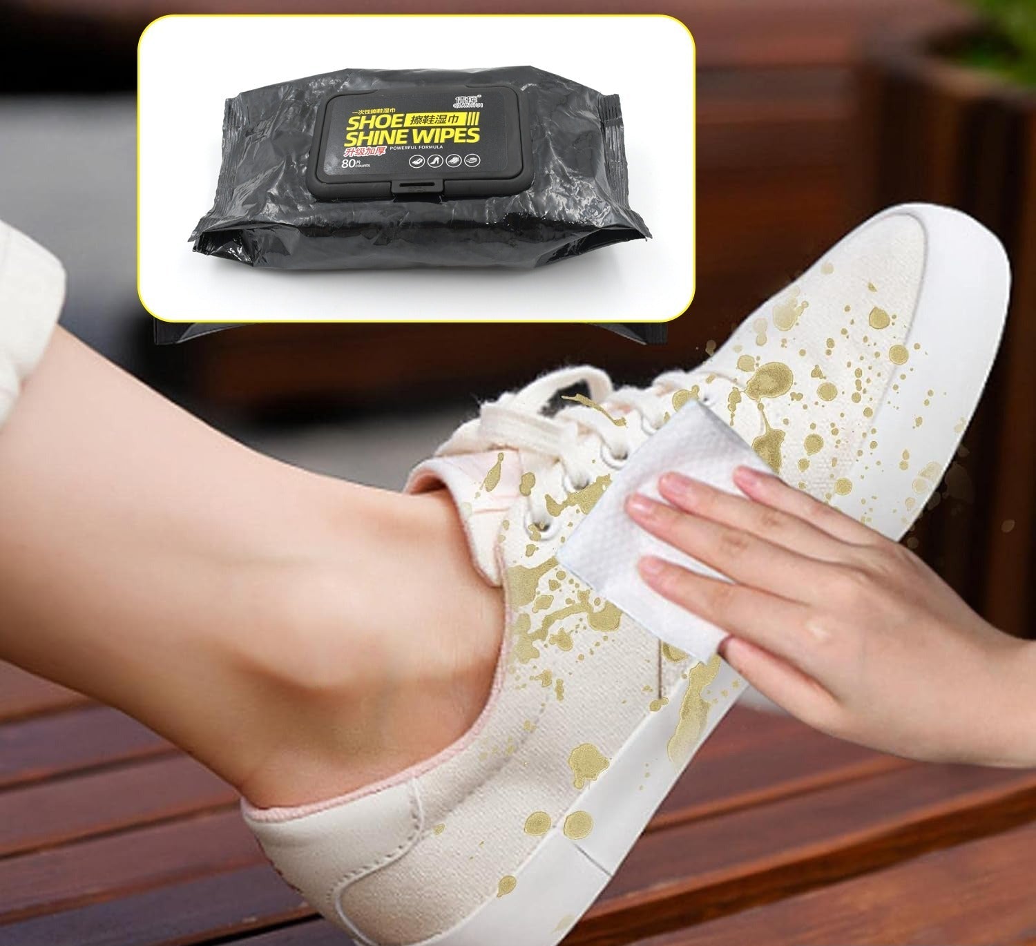 4367 Shoe Cleaning Wet Wipes Fast Scrubbing Shoes Cleaning Tissue Sneakers Non-woven Detergent Quick Wipes Disposable Travel Portable Removes Dirt Stains