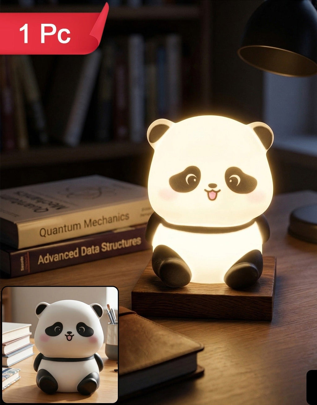 Cute Mini Panda Night Light Lamp (1 Pc)