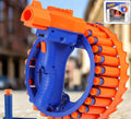 17921 Amazing Toy Gun Electric Gun For Children 28 Soft Bullets For Youth Safety Childrens Electric Hand Ring Wheel Soft Bullet Gun Gift Toys