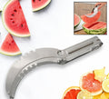 10053 3in1 Stainless Steel Watermelon Cantaloupe Slicer Knife Corer Fruit Vegetable Tools Kitchen (1 Pc)
