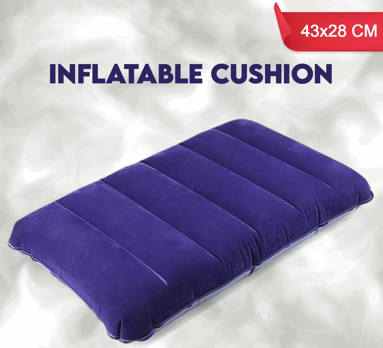 510 Velvet Air Inflatable Travel Pillow (Blue)