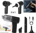 7394 3 In 1 Car Mini Vacuum Cleaner With Blower Wireless Portable Rechargeable Handheld High Power Suction Vacuum Cleaning Machine For Home Car Computer Keyboard Cordless Air Blowing Dusting